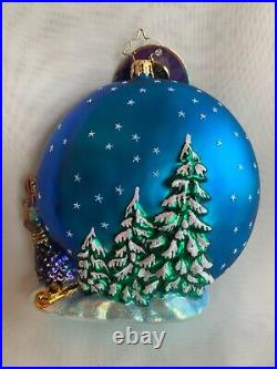 Christopher Radko Into the Starry Night Christmas Ball Ornament with Tag NIB