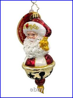 Christopher Radko Jingle All the Way Santa Claus Star Christmas Ornament 1021004