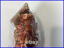 Christopher Radko KING MAXIMILLIAN Glass Lion Christmas Ornament New Sealed