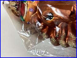 Christopher Radko KING MAXIMILLIAN Glass Lion Christmas Ornament New Sealed