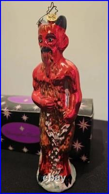 Christopher Radko Krampus Glass Christmas Ornament 2002 retired Figurine