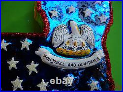 Christopher Radko Louisiana Pelican State Glass Ornament