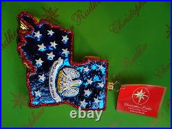 Christopher Radko Louisiana Pelican State Glass Ornament