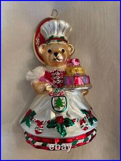 Christopher Radko MUFFY GREAT CAKE BAKE Baker Ornament 1020565 New