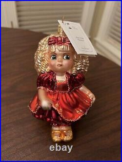 Christopher Radko Marie Osmond Adora Belle Christmas Doll Blown Glass Ornament