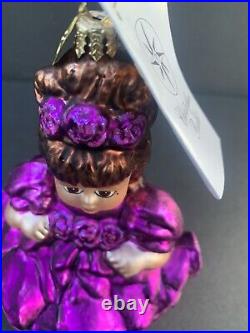 Christopher Radko Marie Osmond Amaya Doll Blown Glass Christmas Ornament 5 1/4'