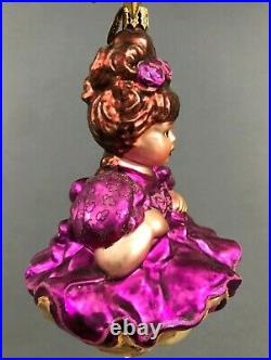 Christopher Radko Marie Osmond Amaya Doll Blown Glass Christmas Ornament 5 1/4'