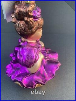 Christopher Radko Marie Osmond Amaya Doll Blown Glass Christmas Ornament 5 1/4'