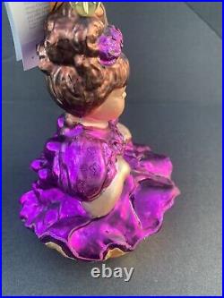 Christopher Radko Marie Osmond Amaya Doll Blown Glass Christmas Ornament 5 1/4'