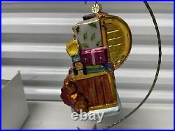 Christopher Radko Marshall Fields Vintage Toy Chest Glass Christmas Ornament