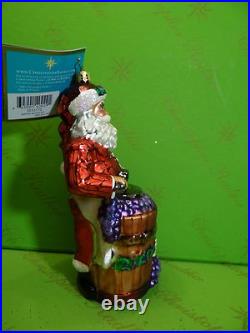 Christopher Radko Napa Nicholas Glass Ornament