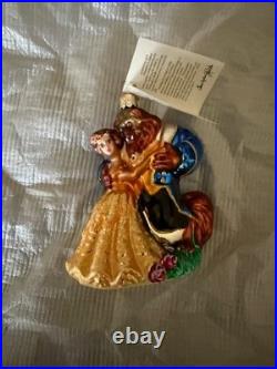 Christopher Radko Ornament Beauty And The Beast Dancing RARE 23963 Christopher Radko Ornament Beauty And The Beast Dancing RARE 23963