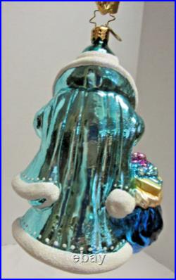 Christopher Radko POSEIDON'S PRESENTS Neptune Santa Seahorse Christmas Ornament