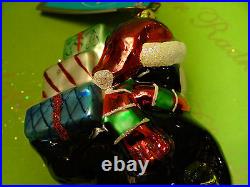 Christopher Radko Penguin Presents Glass Ornament