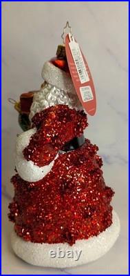 Christopher Radko Poland Glass 2025 Countdown Santa Christmas Ornament 1022199-D