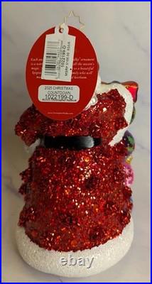 Christopher Radko Poland Glass 2025 Countdown Santa Christmas Ornament 1022199-D