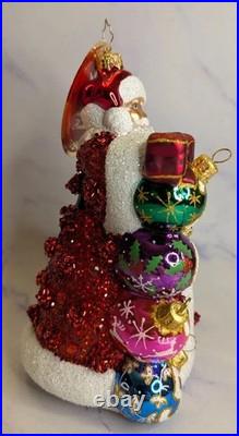 Christopher Radko Poland Glass 2025 Countdown Santa Christmas Ornament 1022199-D