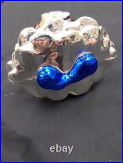 Christopher Radko RARE Muffy Bear Sparkler Ball Glass Ornament 6 NO BOX