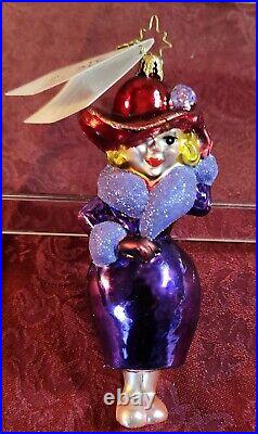 Christopher Radko RUBY RED Exclusive for Red Hat Society 2004Christmas Ornament