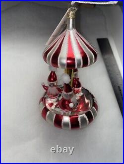 Christopher Radko Rare PEPPERMINT TWIST Carousel