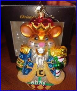 Christopher Radko Retired Mouse Cracker Christmas Ornament Christopher Radko Retired Mouse Cracker Christmas Ornament