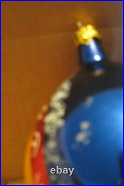Christopher Radko Royal Rooster/Bird Oval Drop Christmas ornament, New withFlaws