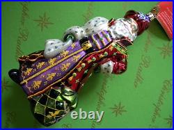 Christopher Radko Santa Knows What It Means Glass Ornament