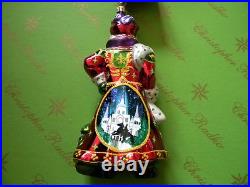Christopher Radko Santa Knows What It Means Glass Ornament