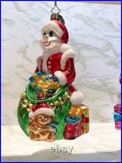 Christopher Radko Snowman Ornaments, Lot of 5