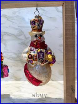 Christopher Radko Snowman Ornaments, Lot of 5