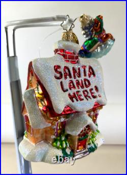Christopher Radko Special Invitation Glass Christmas Ornament Santa DS51