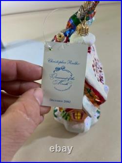 Christopher Radko Special Invitation Glass Christmas Ornament Santa DS51