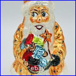Christopher Radko Spellbound Santa Claus Wizard Glass Christmas Ornament 6