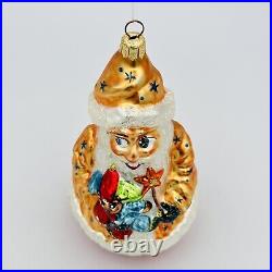 Christopher Radko Spellbound Santa Claus Wizard Glass Christmas Ornament 6