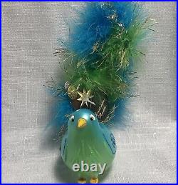 Christopher Radko Supreme Jeweled Bird SEE PICS Christmas Ornament