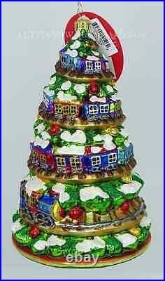 Christopher Radko Terrific Train Track Tree 1020000 Christmas Ornament SOLD OUT