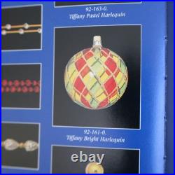 Christopher Radko Tiffany Bright Harlequin #92-161-0 Glass Ball Ornament vintage