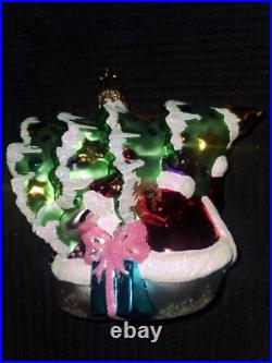 Christopher Radko Tree For Two Snowman Glass Ornament #1014592 (2010)