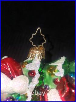 Christopher Radko Tree For Two Snowman Glass Ornament #1014592 (2010)