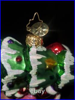 Christopher Radko Tree For Two Snowman Glass Ornament #1014592 (2010)