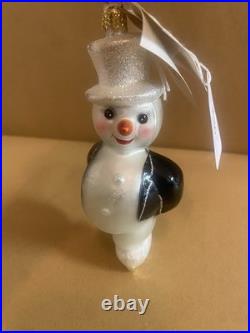 Christopher Radko Tuxedo Blade Snowman Ornament LE 185/300 Angela's Exclusive