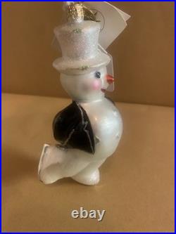 Christopher Radko Tuxedo Blade Snowman Ornament LE 185/300 Angela's Exclusive