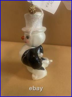 Christopher Radko Tuxedo Blade Snowman Ornament LE 185/300 Angela's Exclusive