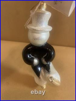 Christopher Radko Tuxedo Blade Snowman Ornament LE 185/300 Angela's Exclusive