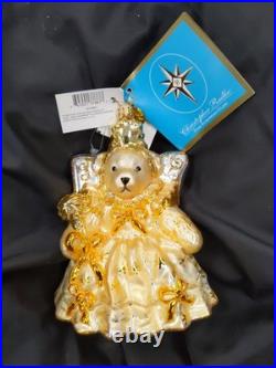 Christopher Radko Twinkle Fairy Muffy Bear Glass Ornament 2005 Roger's Gardens