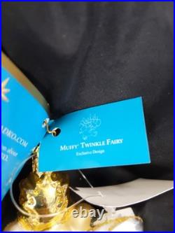 Christopher Radko Twinkle Fairy Muffy Bear Glass Ornament 2005 Roger's Gardens