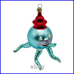 Christopher Radko Wally Squid Octopus Glass Christmas Ornament 5