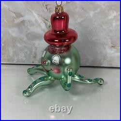 Christopher Radko Wally Squid Octopus Glass Christmas Ornament 5