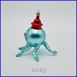 Christopher Radko Wally Squid Octopus Glass Christmas Ornament 5