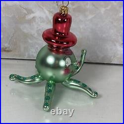 Christopher Radko Wally Squid Octopus Glass Christmas Ornament 5